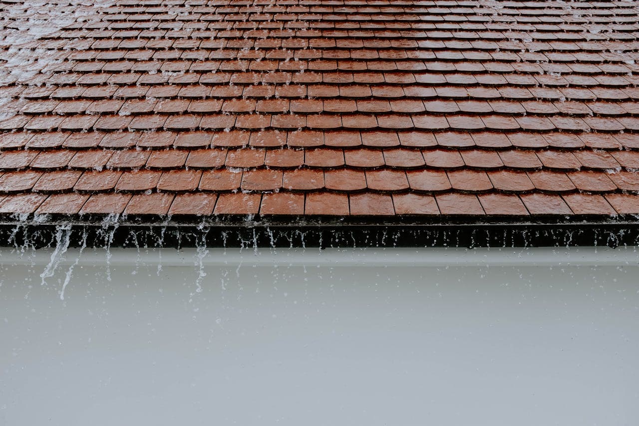 Seamless gutters installed on an Oregon coast home